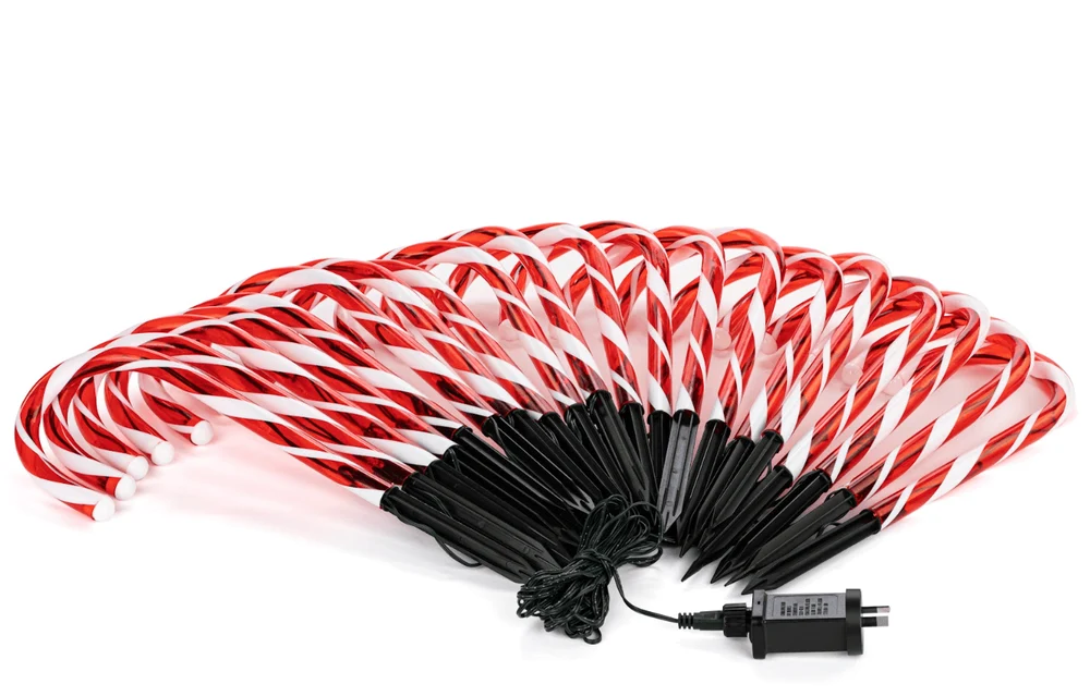 LED Bastões de caminho de bastões de doces (20 unidades)