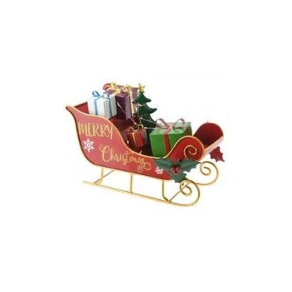 LED Trenó com presentes (27cm)
