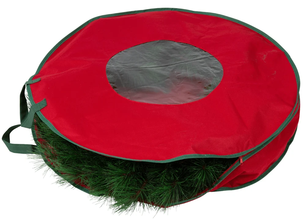 Saco de armazenamento redondo para guirlanda de Natal