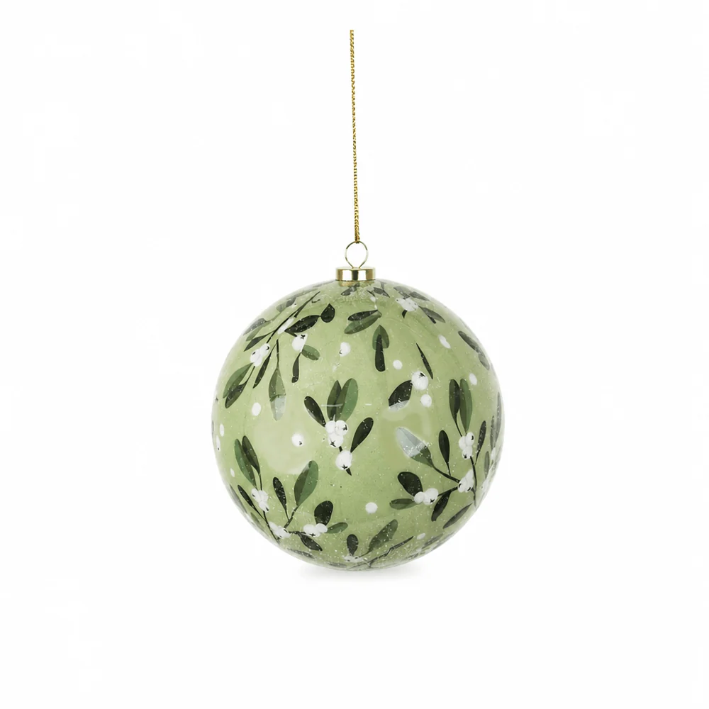 Bola de Natal de Visco Sálvia (10cm)