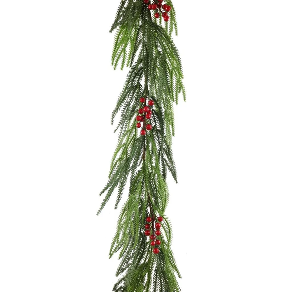 Leafy Fruta decorativa Festão sortido (180cm)