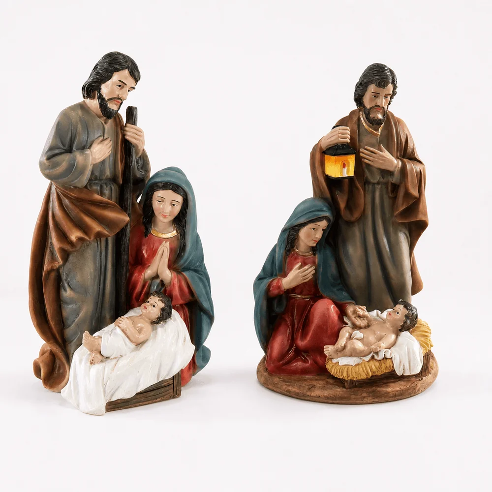 Decoração de mesa da sagrada família