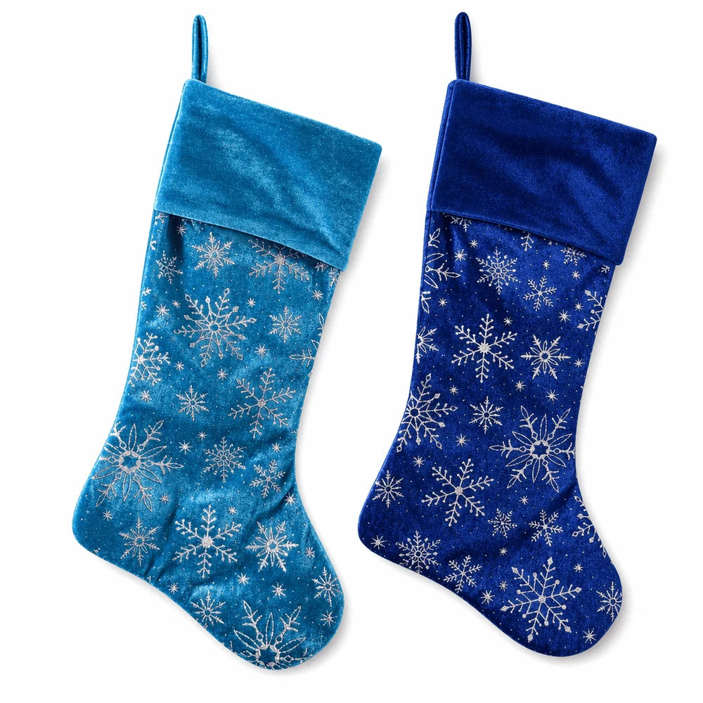 Meia de flocos de neve Azul Frost (51cm)
