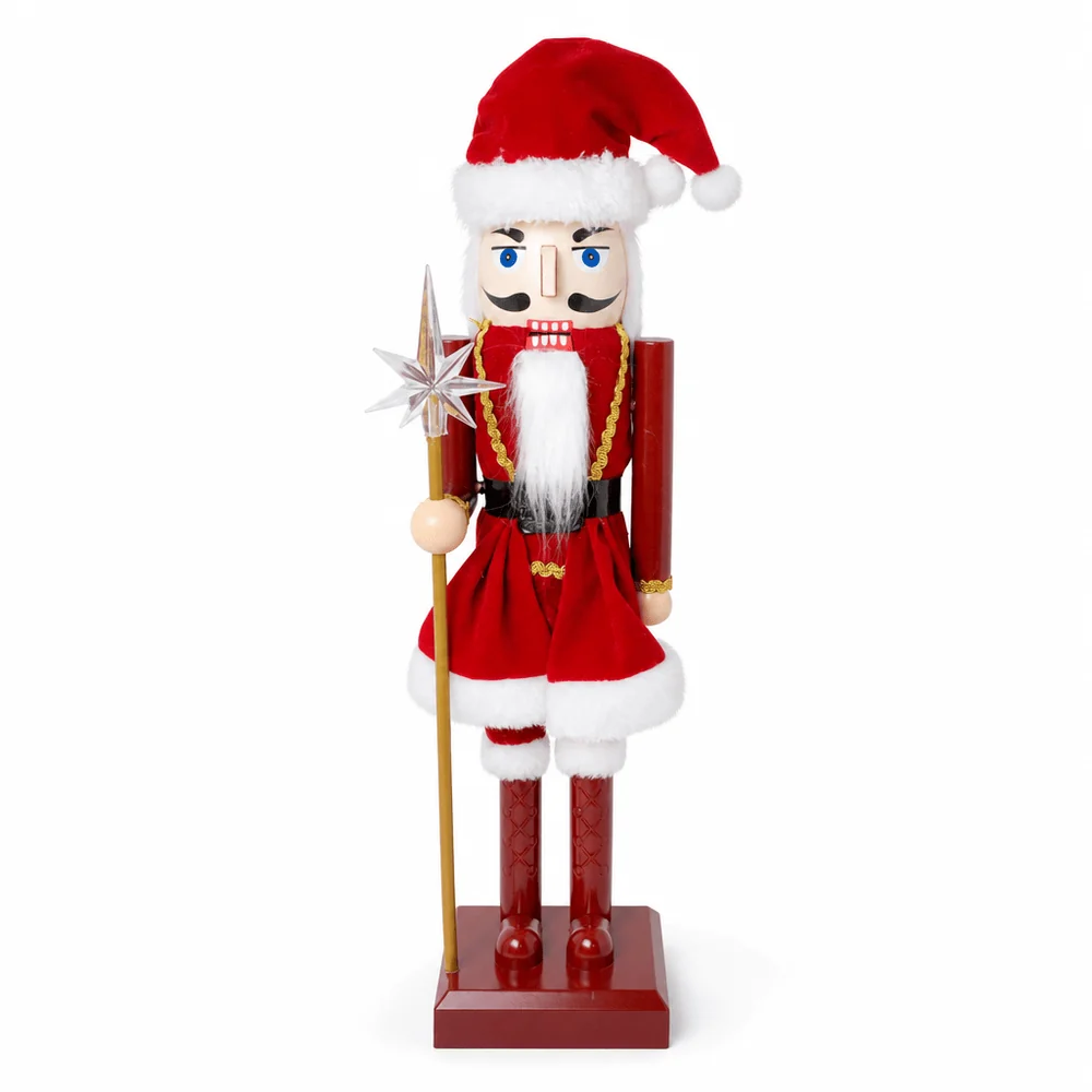Quebra-Nozes com Chapéu de Papai Noel (57cm)