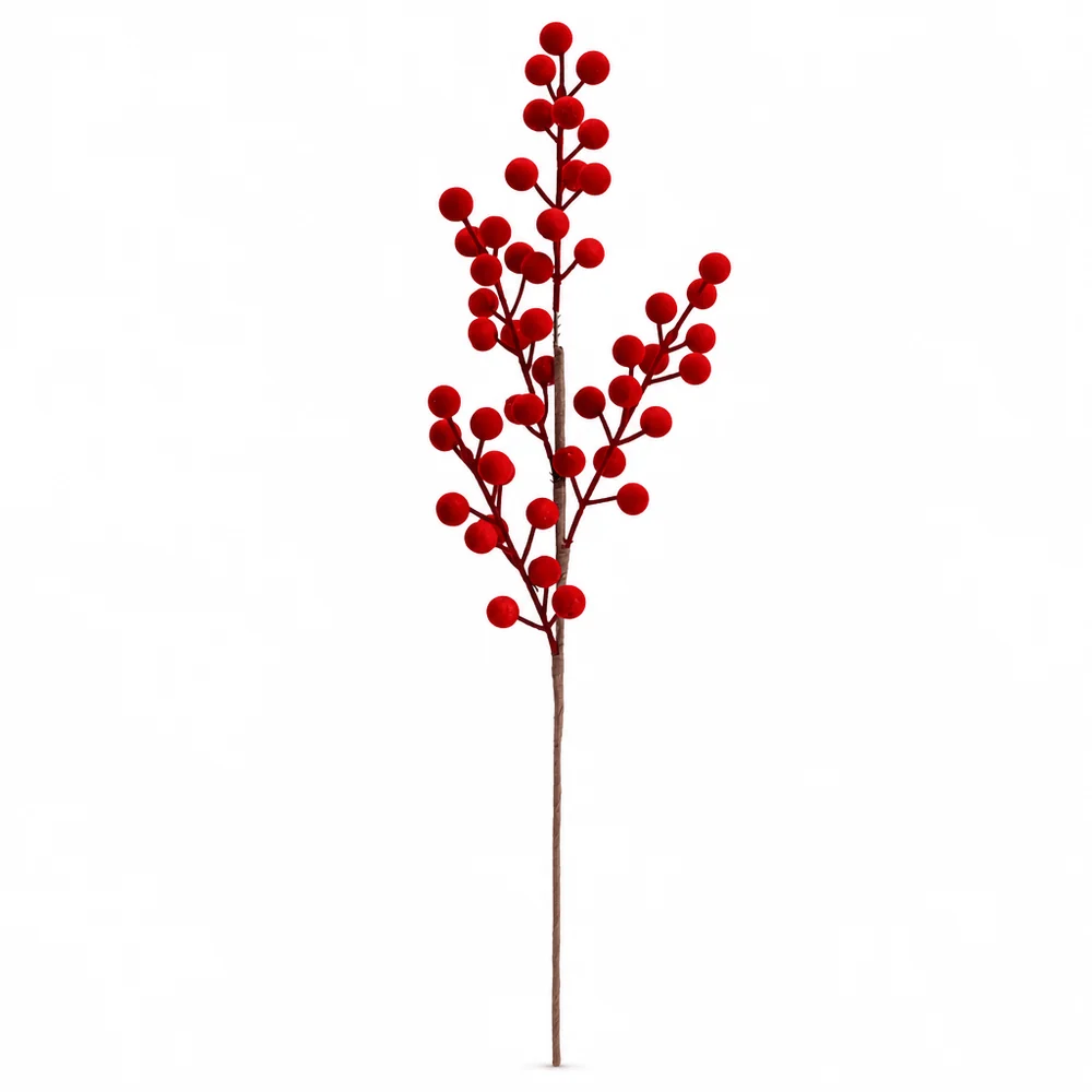 Spray de frutas flocadas vinho (43cm)