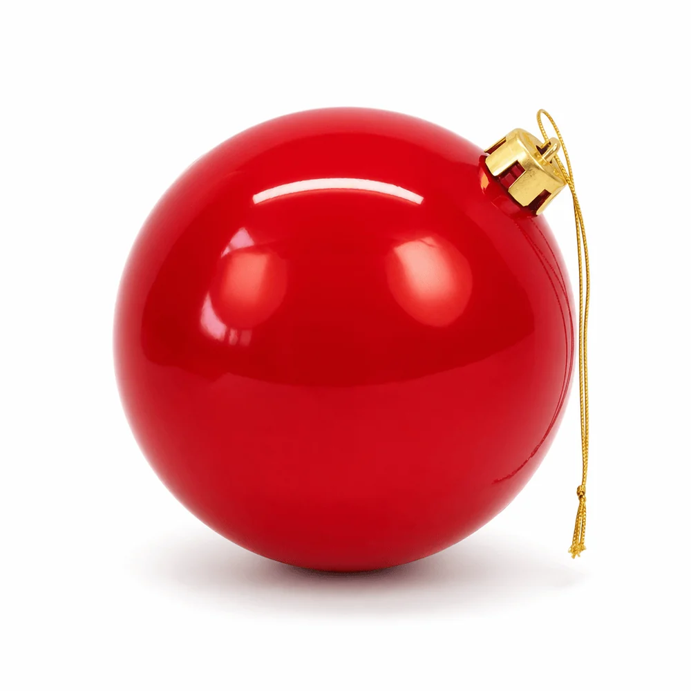 Bola de Natal Pérola Vermelho (15cm)