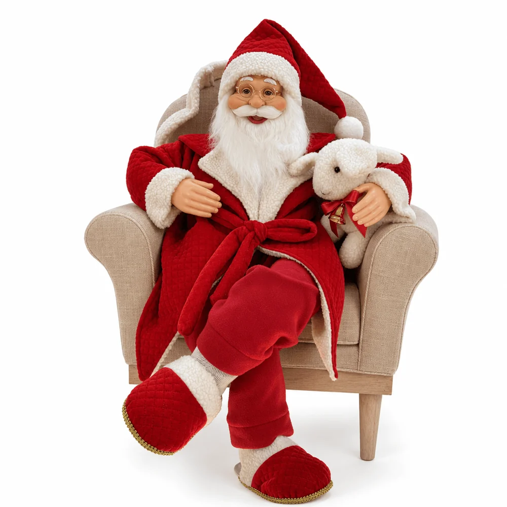 Musical Movendo Papai Noel em Poltrona