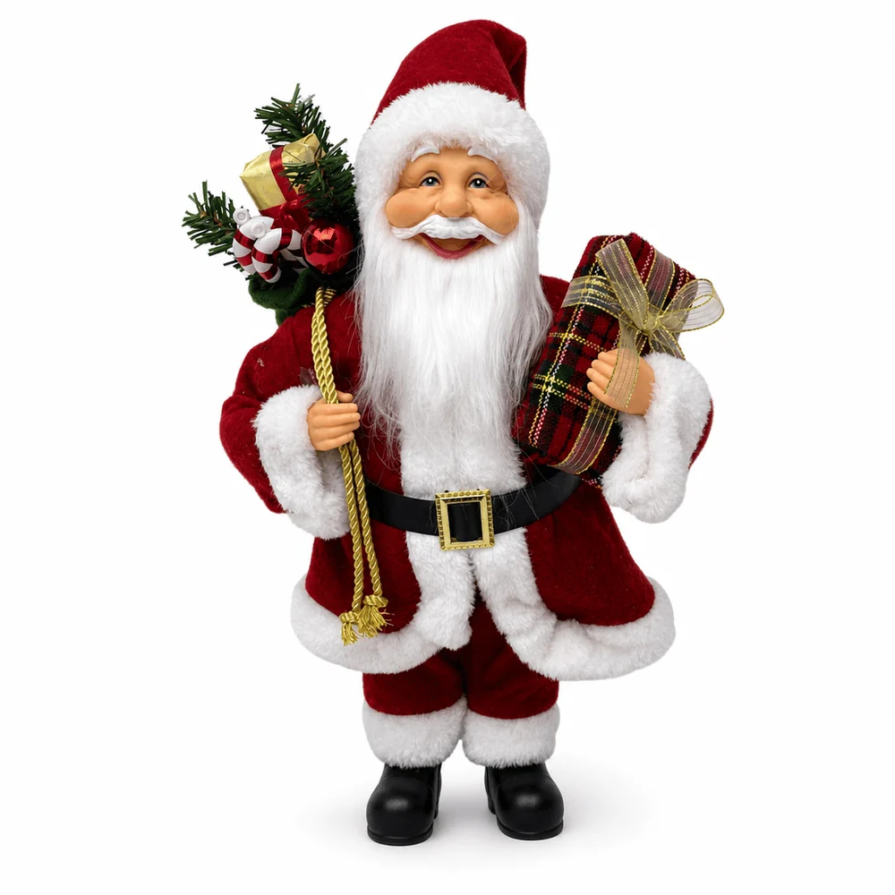Papai Noel Clássico em Pé (40cm)