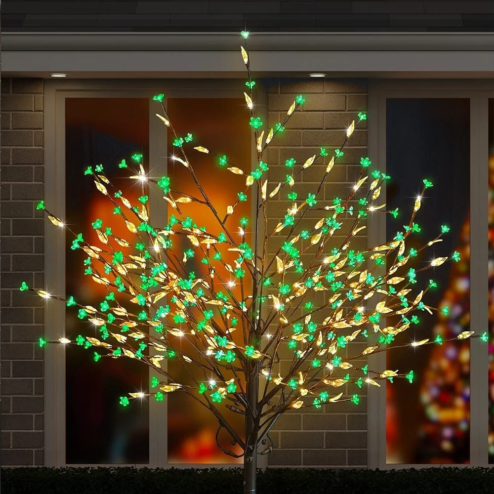 LED Árvore de flor verde-quente (2.5m)