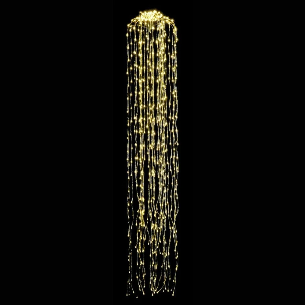 LED Luzes Cachoeira Metálicas Multicoloridas (1.8m)