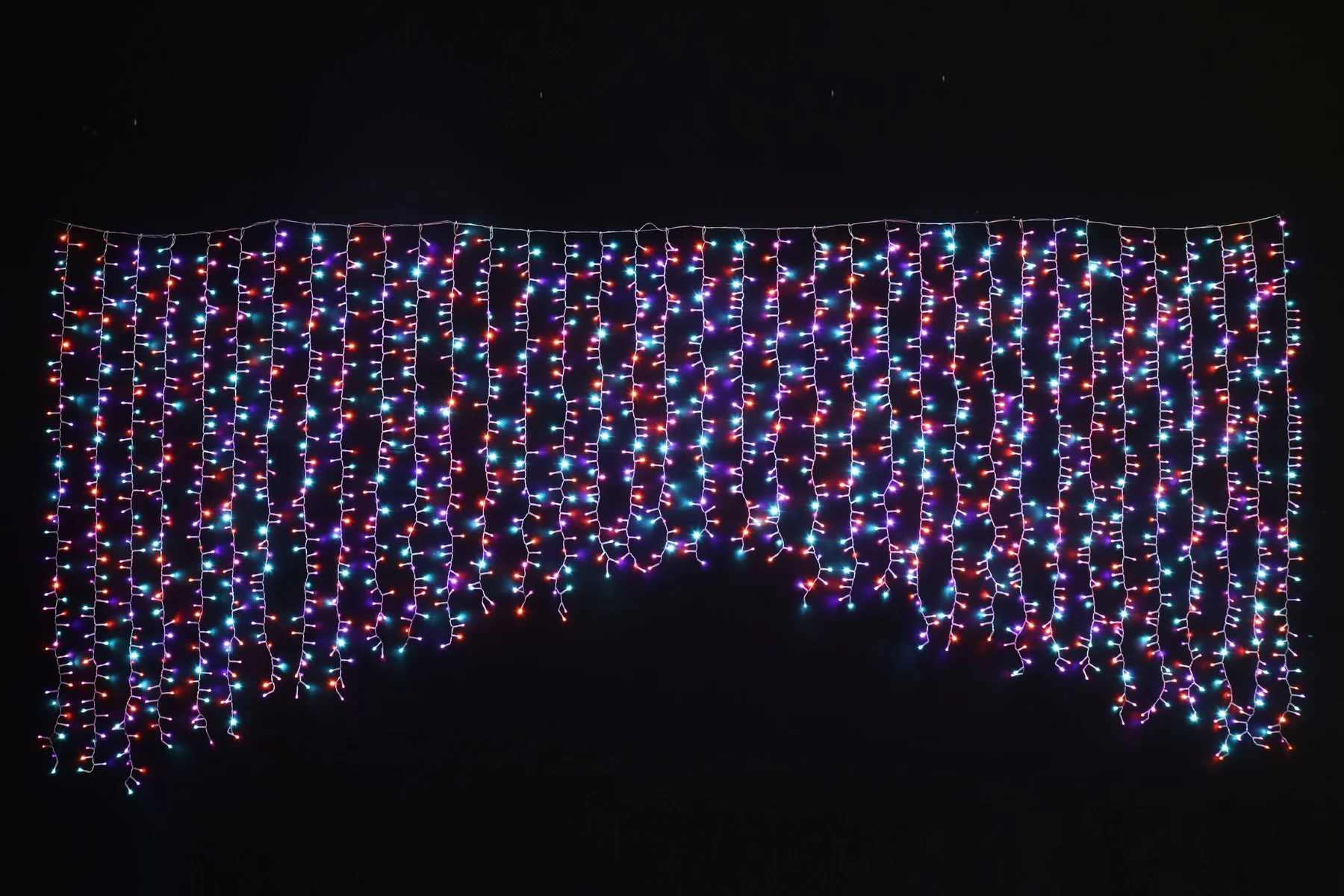 LED Cortina Maluca Carnaval Cintilante Luz em cachos 3.5m