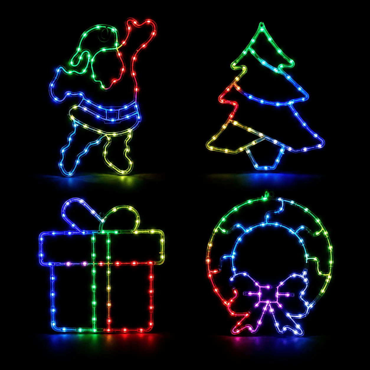 LED Moldura de Cristal USB Motivo Multicor