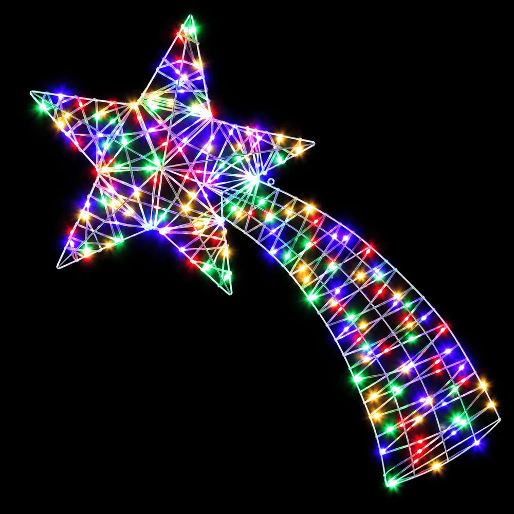 LED Motivo Estrela Cadente Multicor