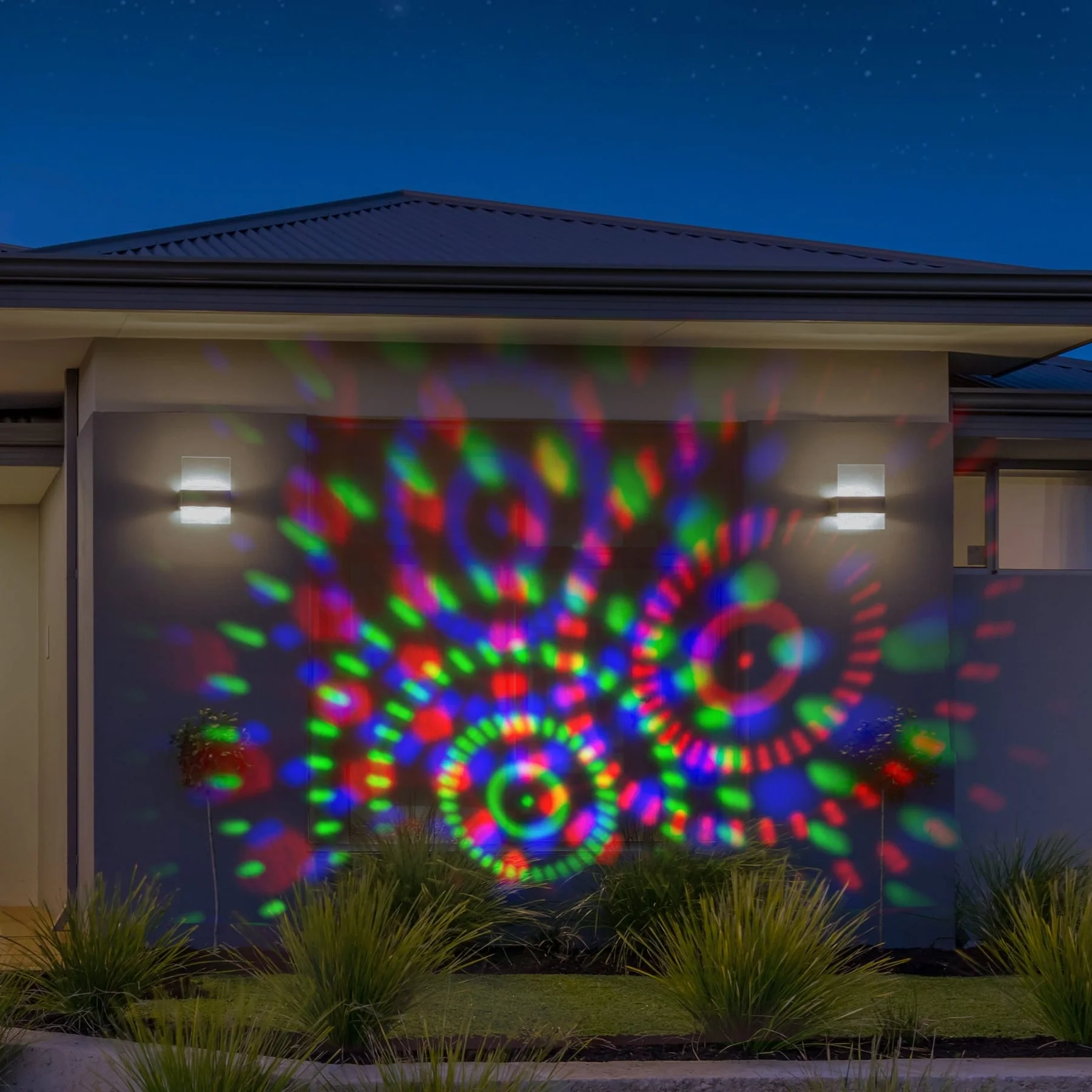 LED Projetor Disco Solar Multicor
