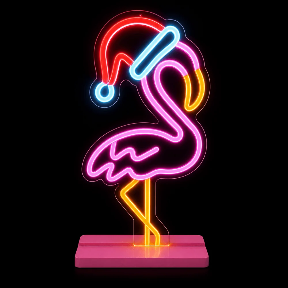 LED Neonflex Flamingo na Base (43cm)