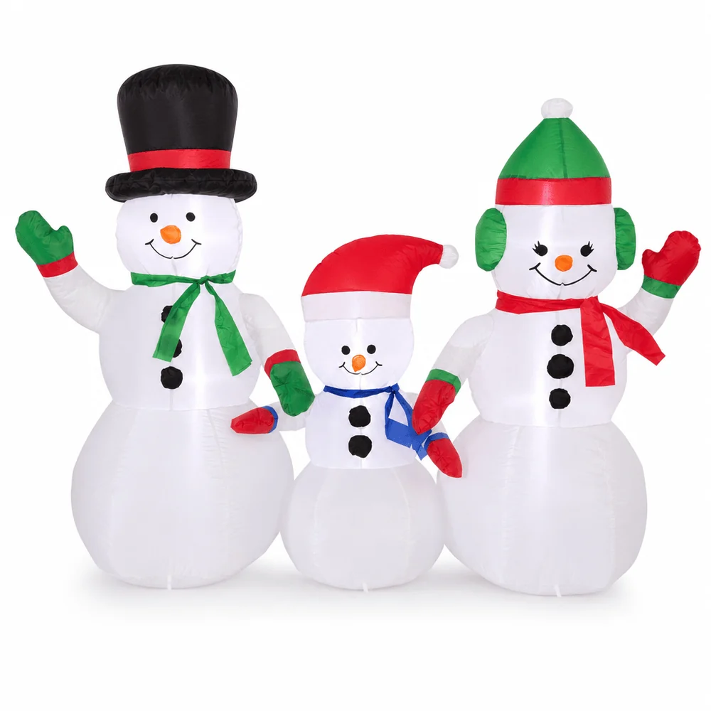 Família de bonecos de neve infláveis (175cm)