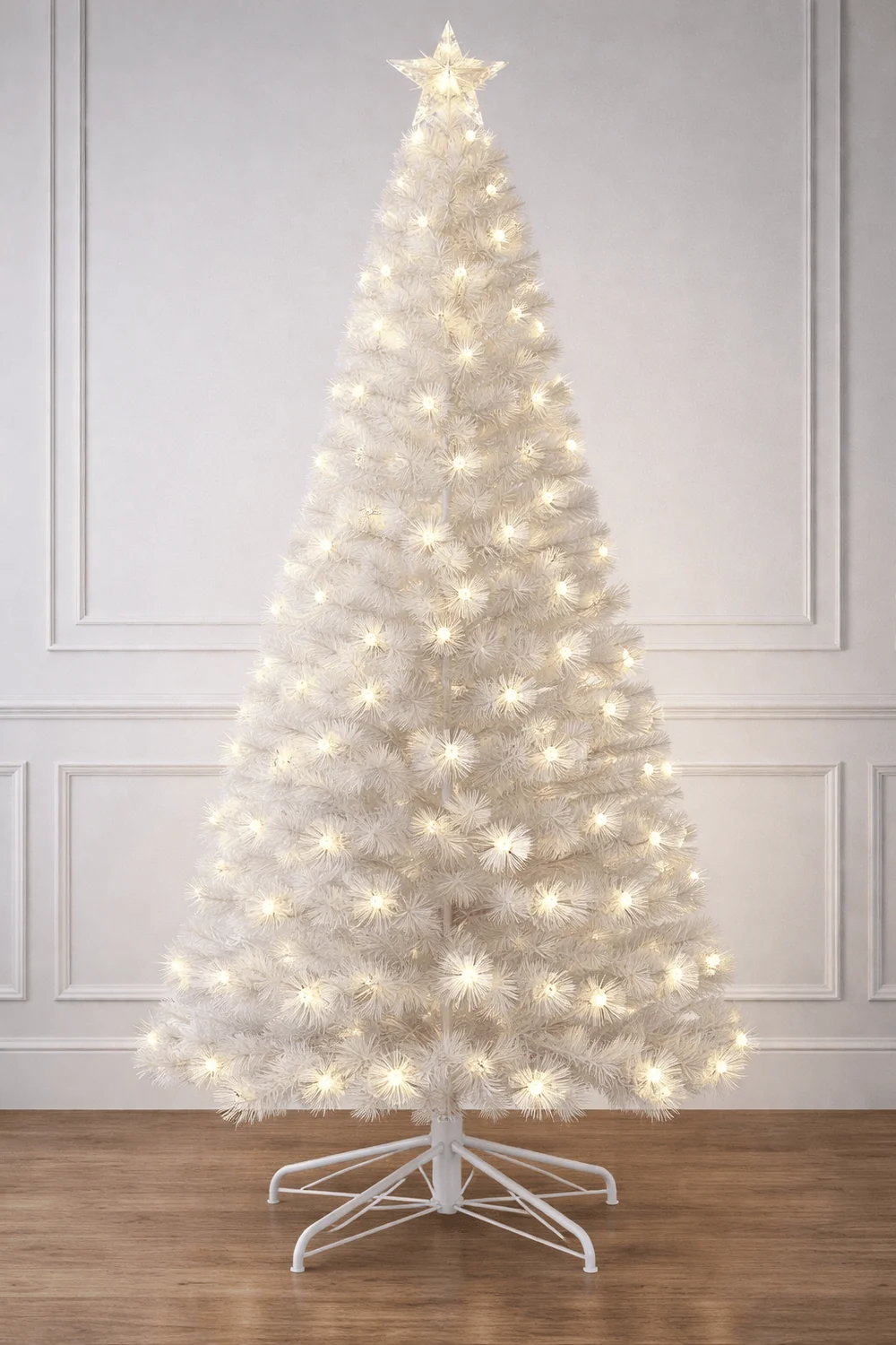 LED Árvore Branca de Fibra Óptica (2.1m)