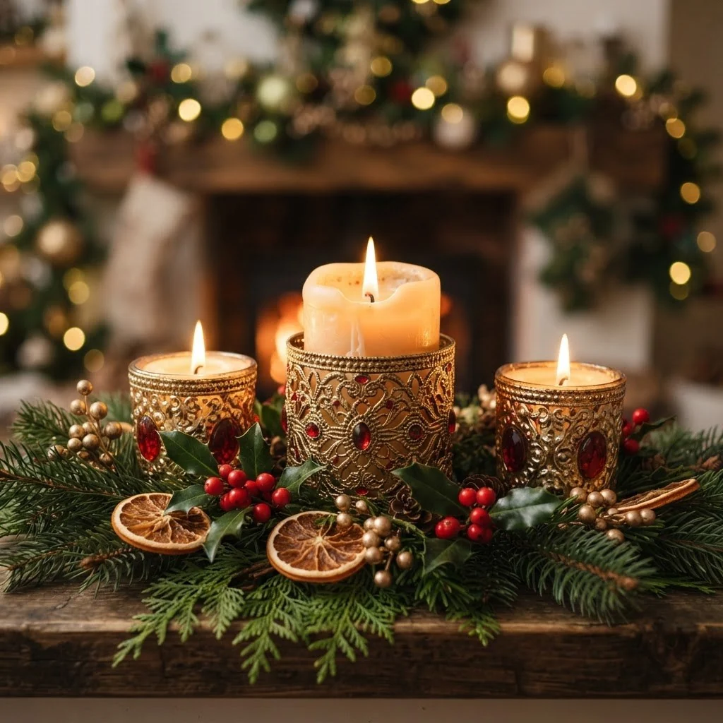 Velas e castiçais