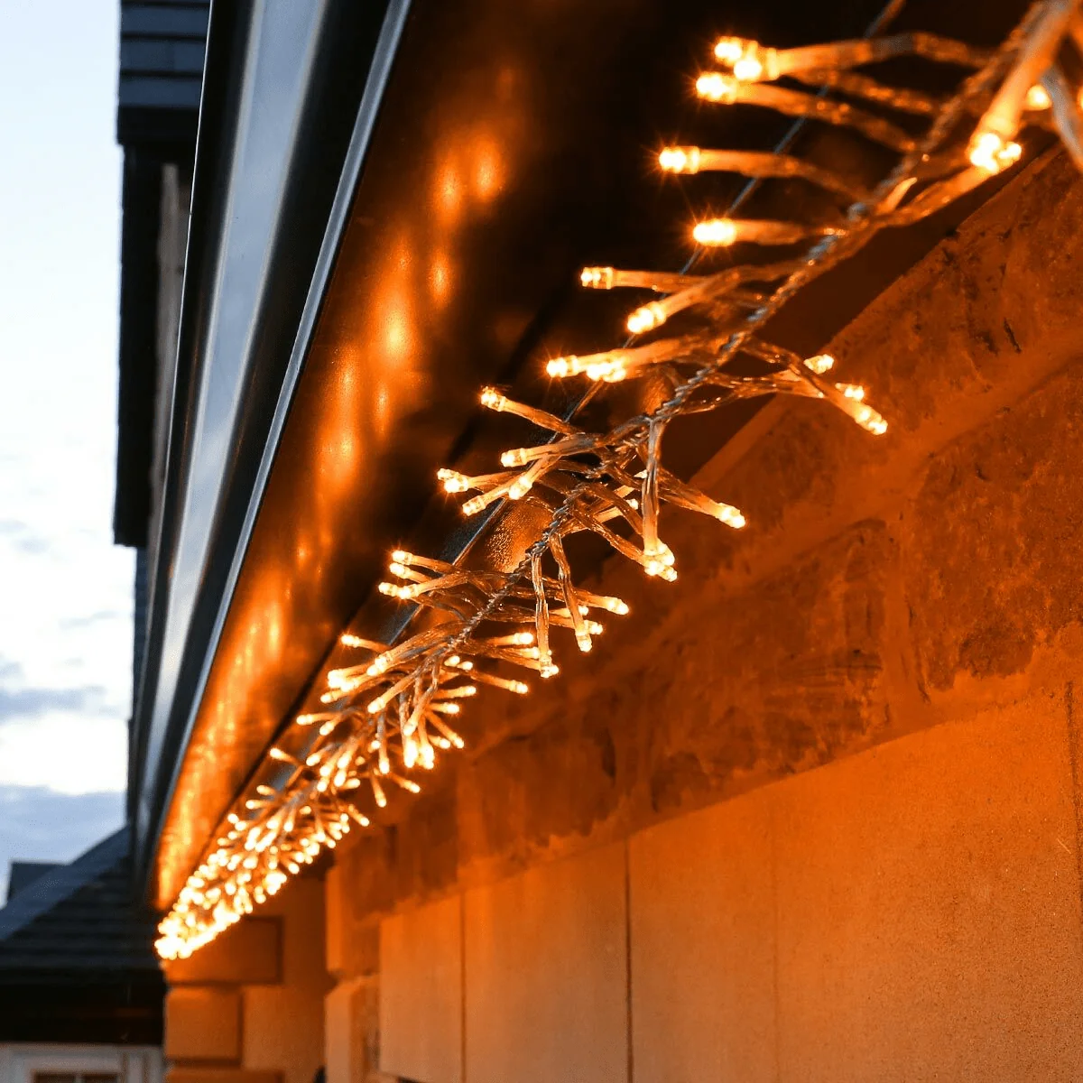 3000 LED Luzes de aglomerado brancas quentes (21.8m)