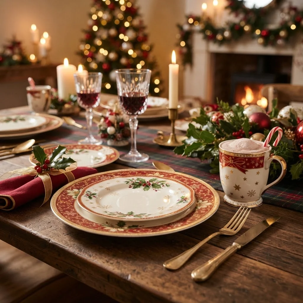 Mesa posta de Natal