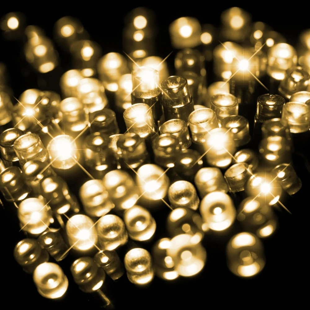 500 Solar LED Luzes Brancas Quentes (39.9m)
