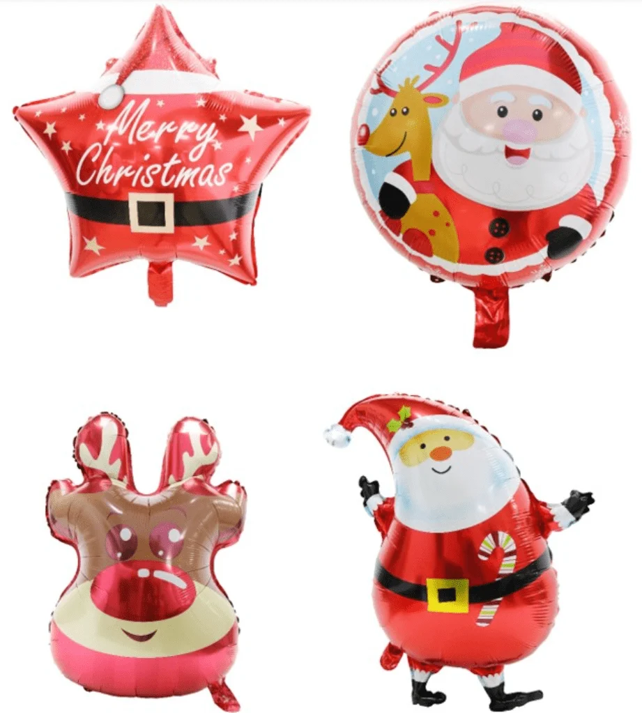 Balão Foil de Natal 4 sortido