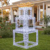Pilha de presentes com LED (76cm)