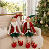 Elfos de Natal Vermelhos e Verdes (90cm)