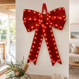 LED Laço de festão vermelho 3D (60cm)