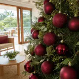 Bolas de Natal Mix vinho kit com 9 unidades (6cm)