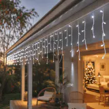 LED 800 Luzes Solares de cascata Branco Frio (11.9m)