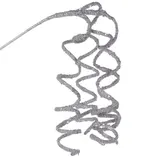Haste de redemoinho com brilho prateado (80cm)