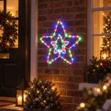 LED Motivo de estrela de cristal (44cm)