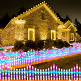 LED Carnaval de cerca de piquete 264cm x 28cm Pacote com 8