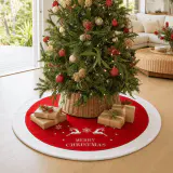 Saia de árvore com cena de rena (100cm)