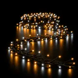 LED 2000 Luzes em cachos Clássico Branco Frio-Quente 29m