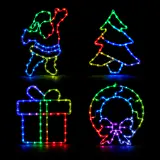 LED Moldura de Cristal USB Motivo Multicor