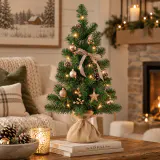 Árvore de Natal pré-iluminada (60cm)