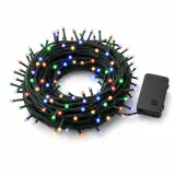 LED 200 cordões de luzes operadas por bateria multicoloridas