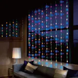 LED Cortina Multicolorido Cachoeira (4x2.4m)