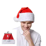 Chapéu de Papai Noel Deluxe Glitter