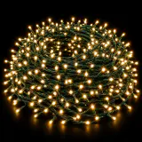 LED 3000 cordões de luzes compactas vintage douradas