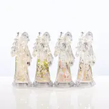 Papai Noel Metálico Iluminado (30cm)