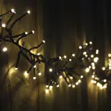 2000 LED Luzes em cachos Branco Quente (29m)