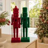 Quebra-nozes flocado (38cm)