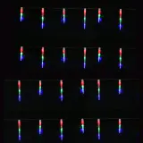 Luzes solares de tubo de gelo de 24 fios Multicolorido