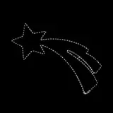 LED Mangueira luminosa Estrela cadente Branco