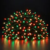 LED 200 cordões de luzes facetadas de duas cores de Natal