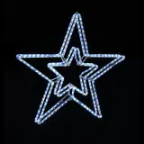 LED Lanterna 3D branca fria cintilante