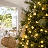 Luzes LED em cachos com frutas decorativas branco quente (10m)